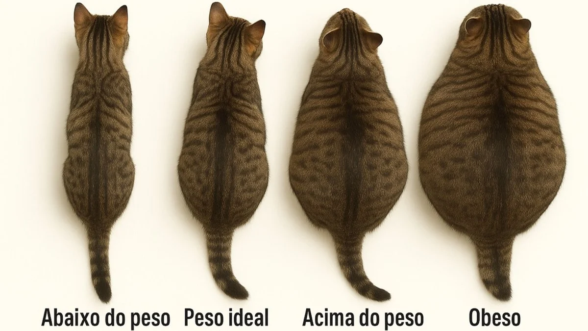 check up felino: como avaliar o peso do seu gato e prevenir doenças
