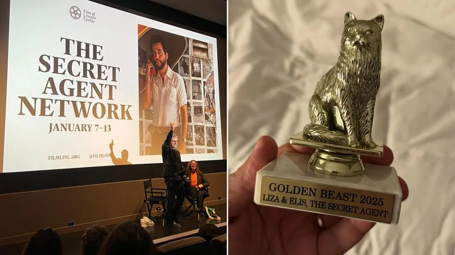 gatas de "o agente secreto" levam prêmio inusitado em nova york