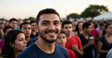 Cão expressando ansiedade durante um evento de Carnaval barulhento
