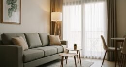 Bulldog Francês descansando em um apartamento pequeno