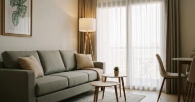 Bulldog Francês descansando em um apartamento pequeno