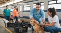 Mutirão de saúde animal oferece vacinação e orientação gratuita para cães e gatos em estação da CPTM.