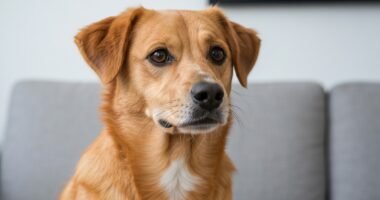 Pequinês com focinho achatado demonstrando possível desconforto respiratório