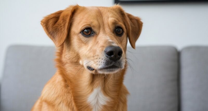 Pequinês com focinho achatado demonstrando possível desconforto respiratório