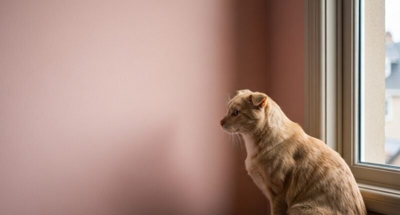 Cão da raça Poodle com olhar demonstrando fraqueza, um dos sintomas de diabetes canina.