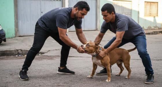 Ex-lutador de MMA usa mata-leão em pit bull para salvar pinscher após ataque.